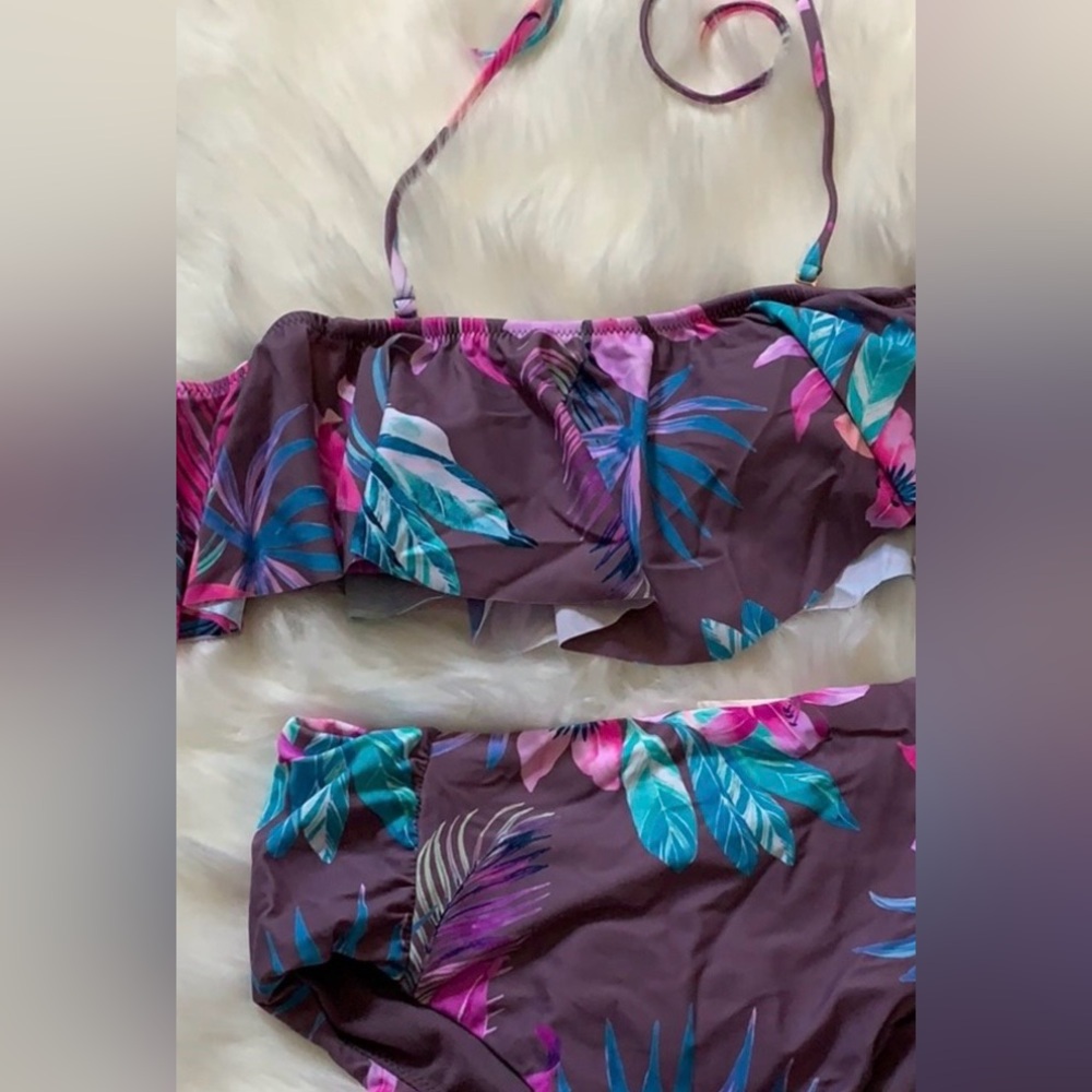 High rise swim suit